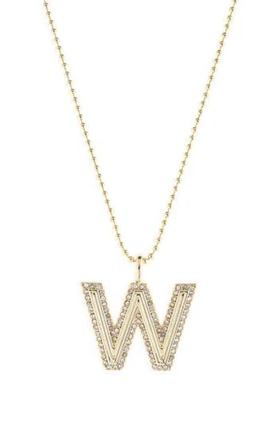 Baublebar Arianna Initial Pendant Necklace In Gold