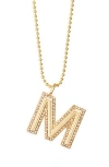 Baublebar Arianna Initial Pendant Necklace In Gold