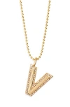 Baublebar Arianna Initial Pendant Necklace In Gold