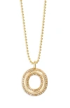 Baublebar Arianna Initial Pendant Necklace In Gold