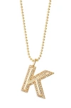 Baublebar Arianna Initial Pendant Necklace In Gold