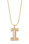 Baublebar Arianna Initial Pendant Necklace In Gold
