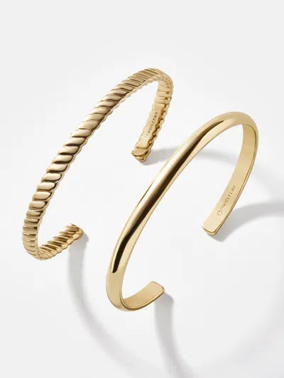 Baublebar Arlo Cuff Bracelet Set In Gold