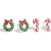 Baublebar Assorted 2-pack Mint & Mistletoe Stud Earrings In Multi
