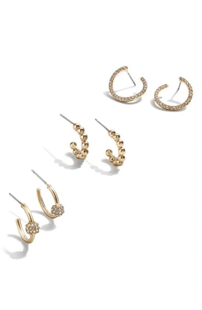 Baublebar Assorted Set Of Three Mini Hoop Earrings In Gold