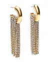 Baublebar Autumn Crystal Chain Drape Hoop Earrings In Gold Tone In Clear