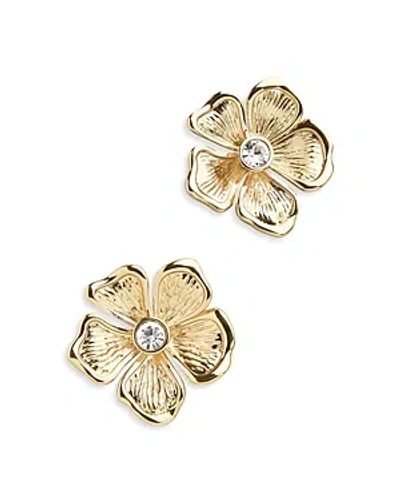 Baublebar Baby Bloomer Pave Flower Drop Earrings In Gold