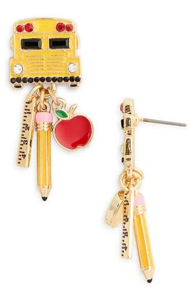 Baublebar Back To School Bus Charm Drop Earrings