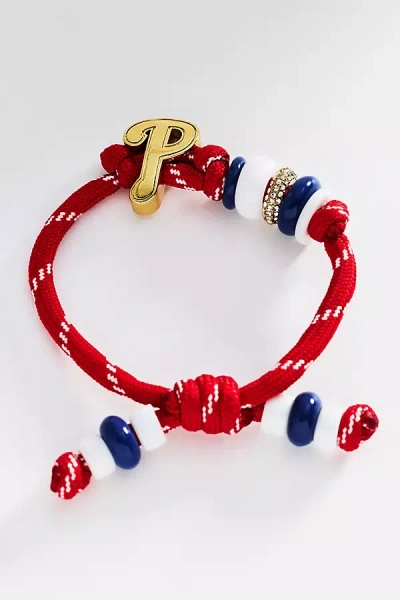 Baublebar Baseball Charms Paracord Bracelet In Red