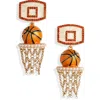 Baublebar Basketball Hoop Earrings In Orange Multi