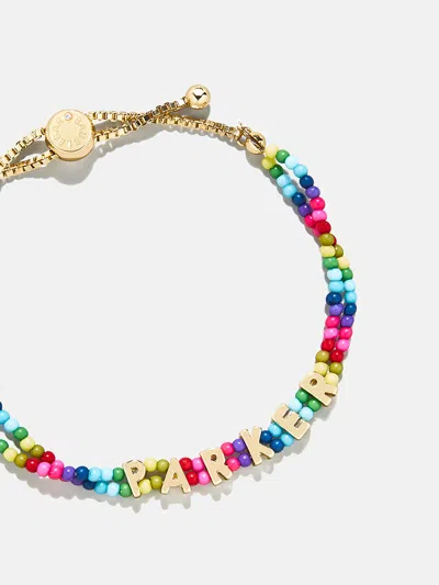 Baublebar Bead Mine Kids' Custom Name Bracelet In Gold
