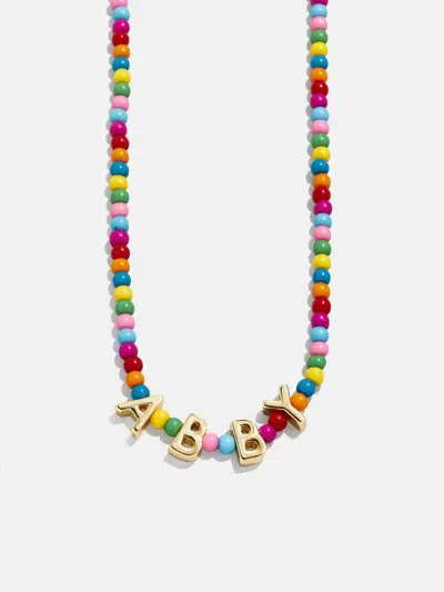 Baublebar Bead Mine Kids' Custom Name Necklace In Multi