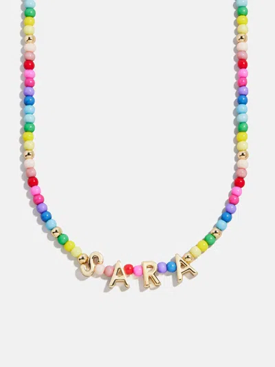 Baublebar Bead Mine Kids' Custom Name Necklace In Multi