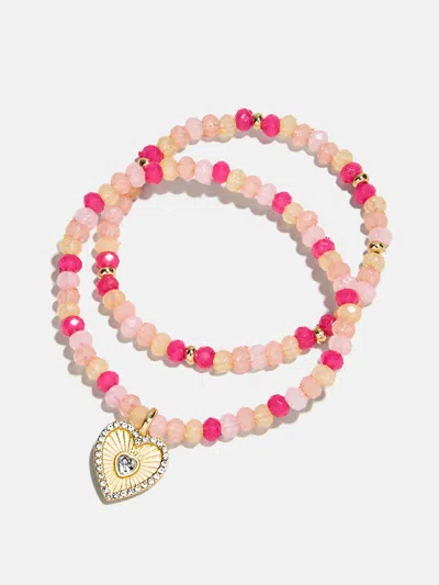 Baublebar Bead Party Kids Bracelet Set In Pink