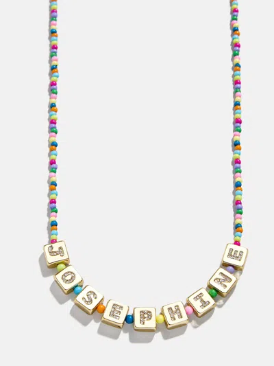 Baublebar Beaded Kids' Custom Necklace In Gold