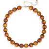 Baublebar Beaded Necklace In Brown