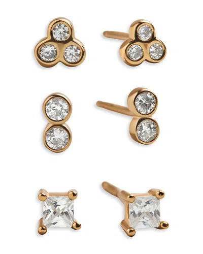 Baublebar Beckett Water Resistant Earring Set In Gold