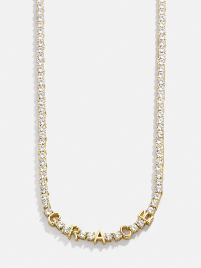 Baublebar Bennett Custom Tennis Necklace In Gold
