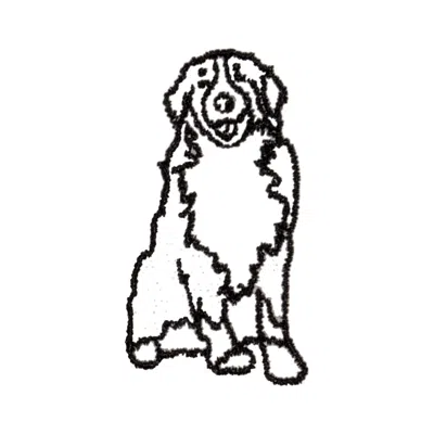 Baublebar Bernese Mountain Dog Icon In Black