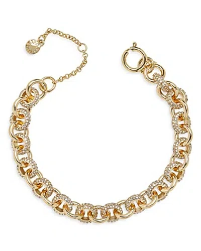 Baublebar Beth Rhinestone Chain Bracelet In Gold