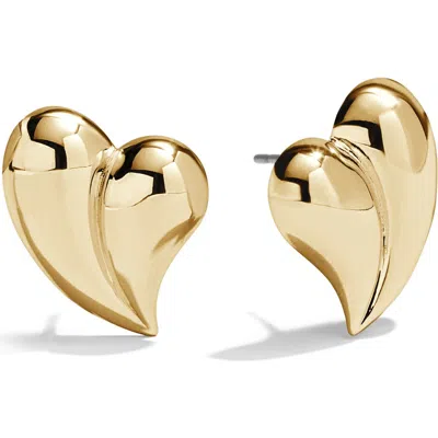 Baublebar Better Together Heart Stud Earrings In Gold