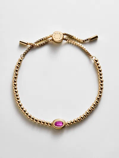 Baublebar Bezel Birthstone Pisa Bracelet In Gold