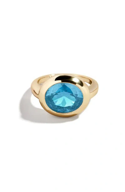 Baublebar Birthstone Oval Cubic Zirconia Ring In Burgundy