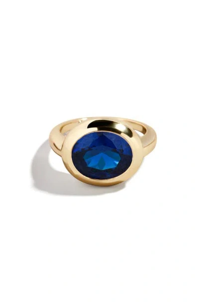 Baublebar Birthstone Oval Cubic Zirconia Ring In Burgundy