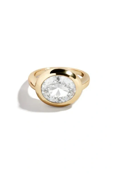 Baublebar Birthstone Oval Cubic Zirconia Ring In Green