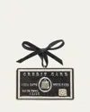 Baublebar Black Credit Card Christmas Ornament In Black