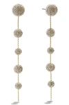 Baublebar Blair Pave Fireball Linear Drop Earrings In Gold