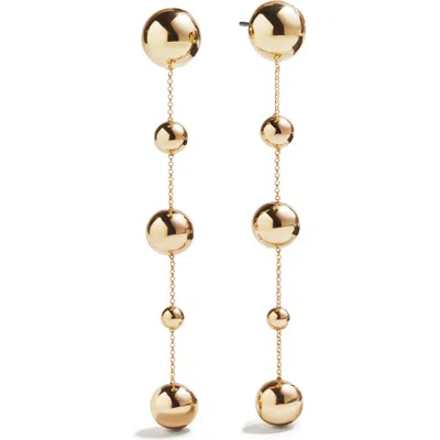 Baublebar Blair Stationed Bead Linear Drop Earrings In Gold