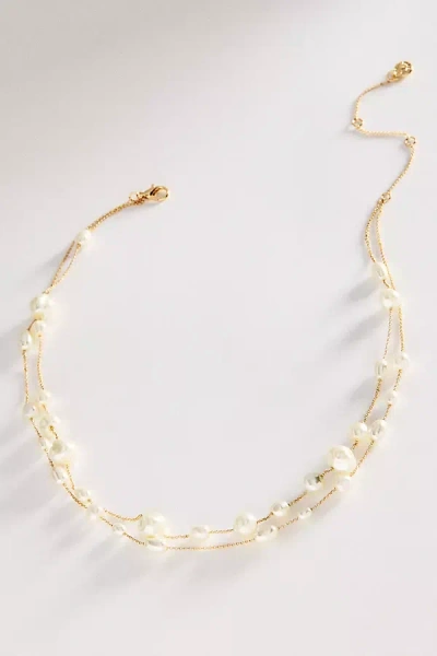 Baublebar Blair Layered Pearl Necklace In Gold