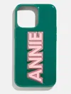 Baublebar Block Font Custom Iphone Case In Green