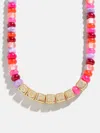 Baublebar Block Letter Beaded Custom Necklace In Gold