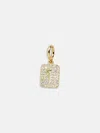 Baublebar Block Pavé Number Cluster Charm In Gold