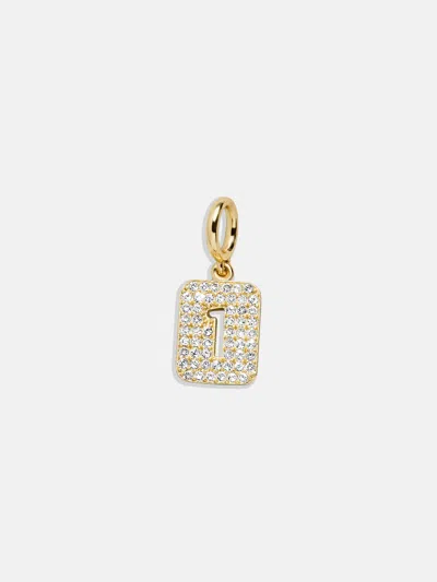 Baublebar Block Pavé Number Cluster Charm In Gold