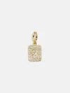 Baublebar Block Pavé Number Cluster Charm In Gold