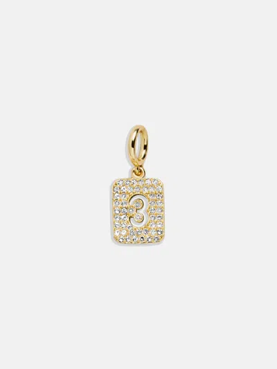Baublebar Block Pavé Number Cluster Charm In Gold