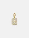 Baublebar Block Pavé Number Cluster Charm In Gold