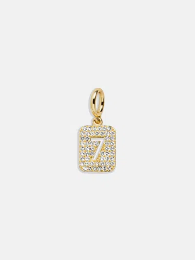 Baublebar Block Pavé Number Cluster Charm In Gold