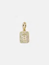 Baublebar Block Pavé Number Cluster Charm In Gold