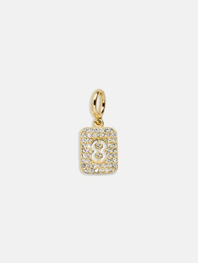 Baublebar Block Pavé Number Cluster Charm In Gold