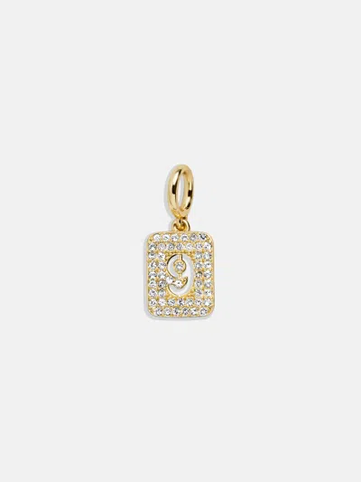 Baublebar Block Pavé Number Cluster Charm In Gold