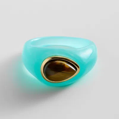 Baublebar Bold Idea Chunky Statement Ring In Blue
