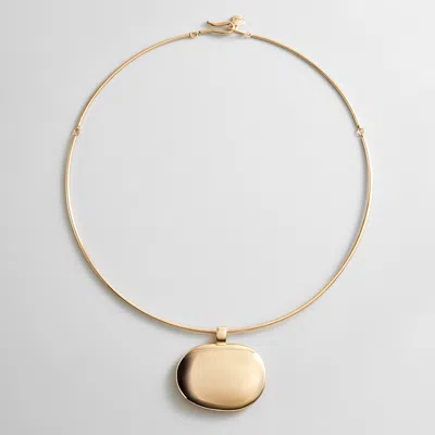 Baublebar Brandy Pendant Collar Necklace In Gold