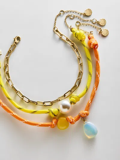 Baublebar Brooke Semi-precious Waterproof Anklet Set In Multi