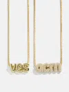 Baublebar Bubble Custom Monogram Necklace In Gold