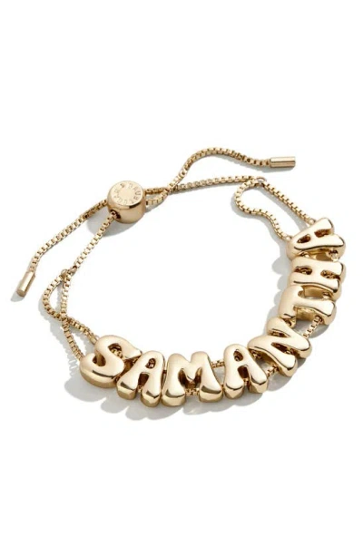 Baublebar Bubble Custom Slider Bracelet In Gold