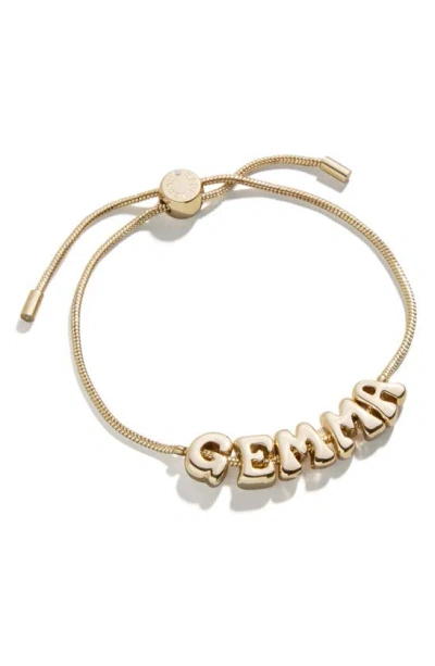 Baublebar Bubble Custom Slider Bracelet In Gold